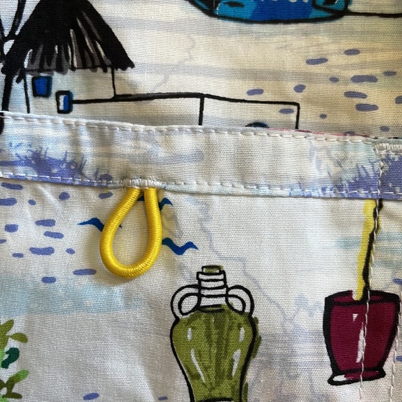 WonderWink SANTORINI Greek Vacation Print SCRUB TOP XS - Picture 14 of 14